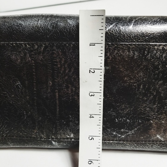 FEANSESCO BIASIA distressed metallic foil handbag purse! - Picture 5 of 8